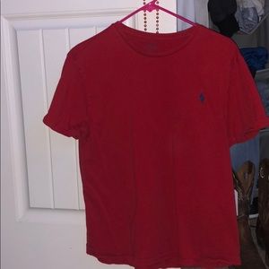 Red Polo tee